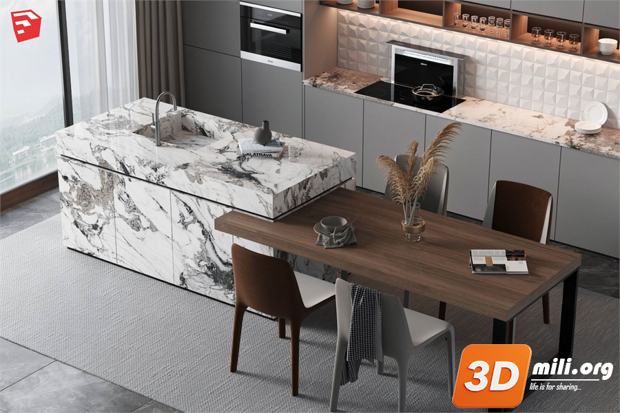 Kitchen island Skp Files